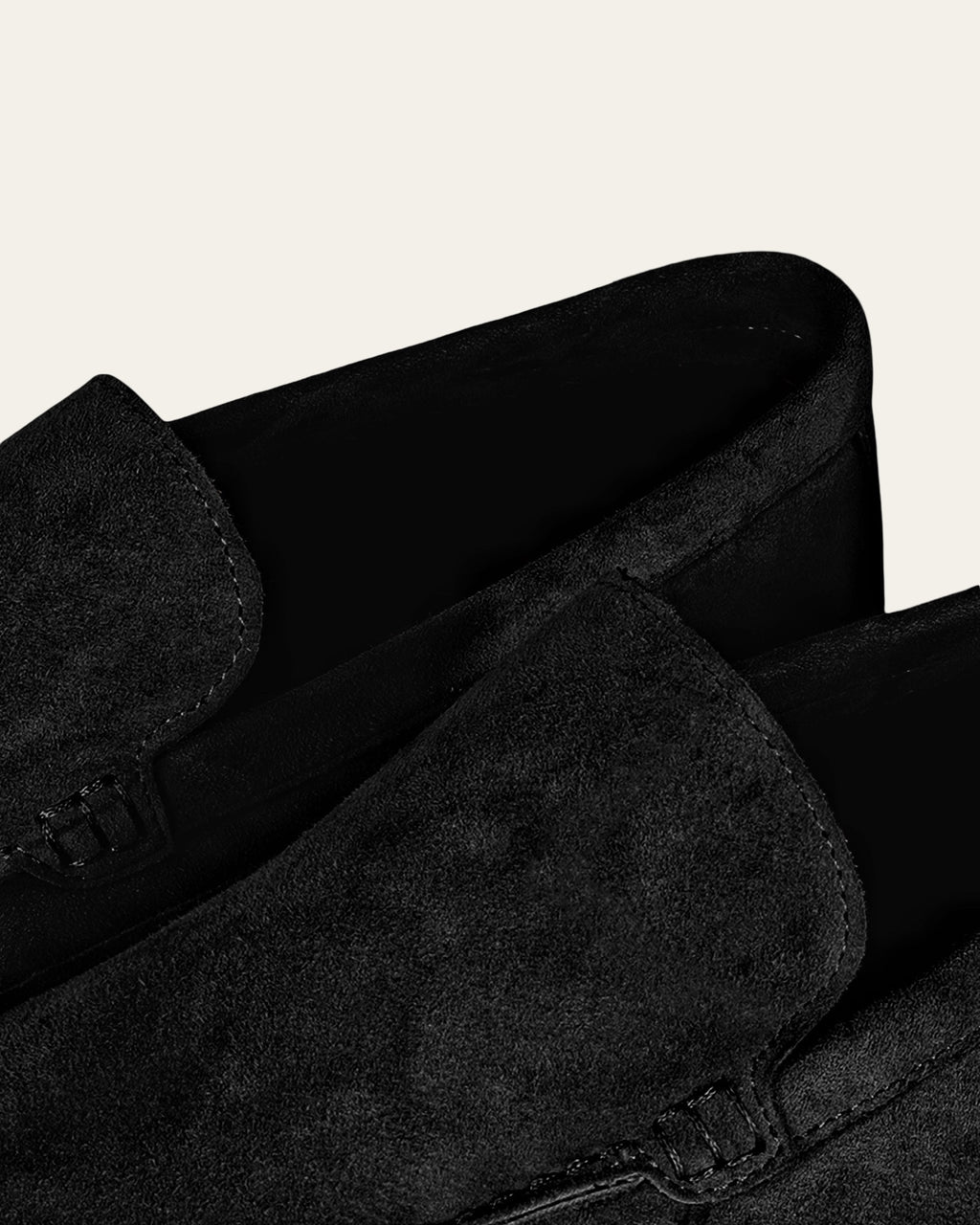 BLACK SUEDE LOAFERS — Shot 03