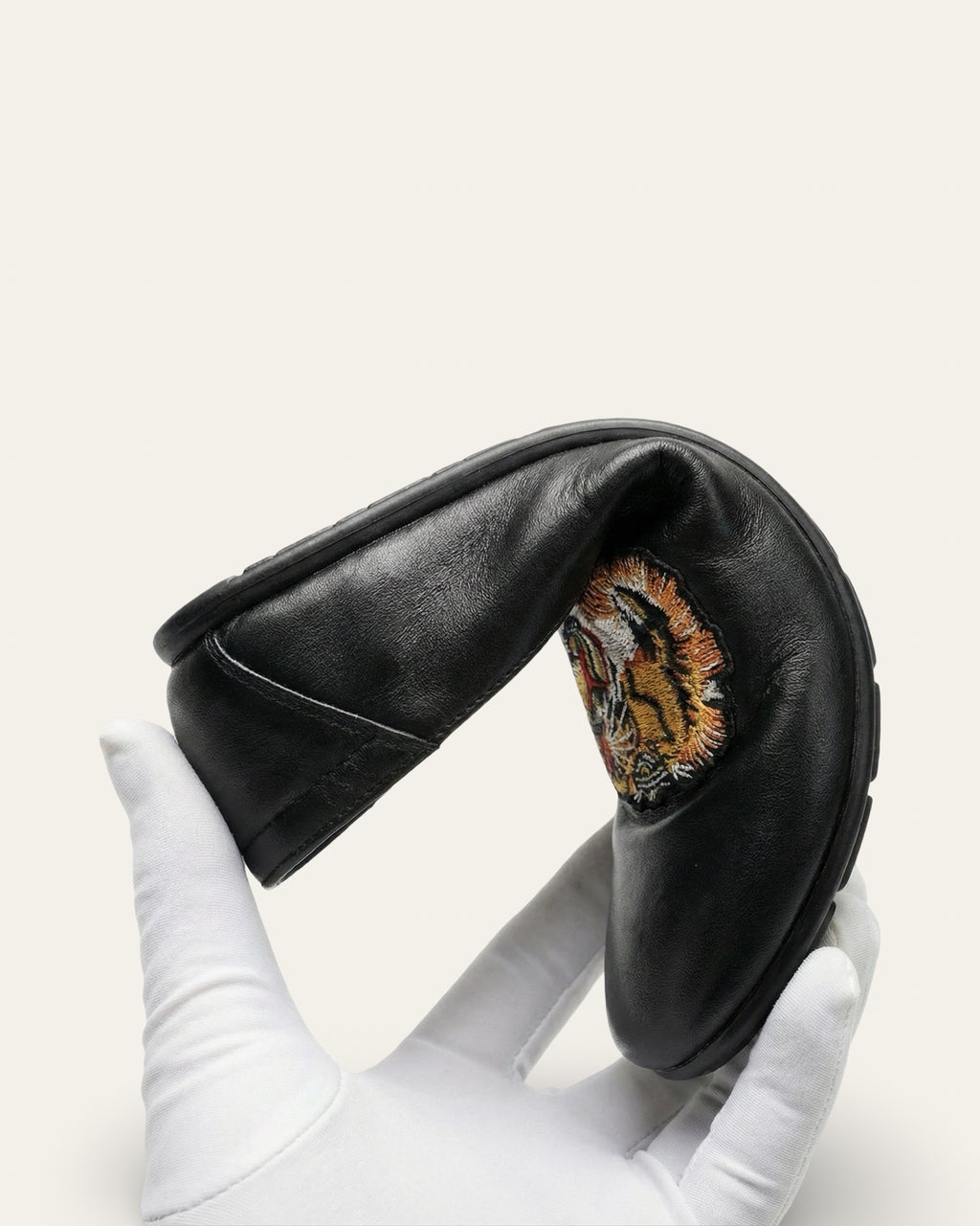 Black Leather Slippers — Shot 03