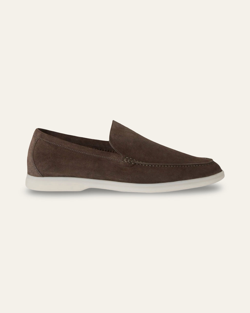 CHOCOLATE SUEDE LOAFERS — Shot 02