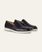 Custom-Made Crocodile Skin Loafers — Shot 01