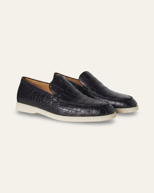 Custom-Made Crocodile Skin Loafers — Shot 01