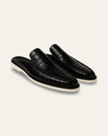 Custom-Made Crocodile Skin Slippers — Shot 01