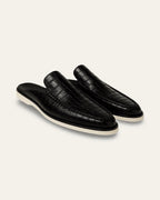 Custom-Made Crocodile Skin Slippers — Shot 01