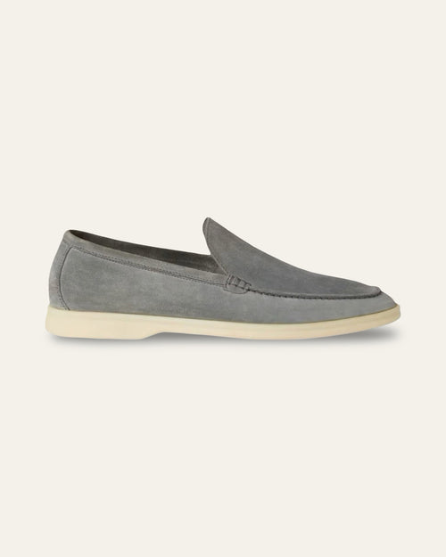 GREY SUEDE LOAFERS — Shot 02