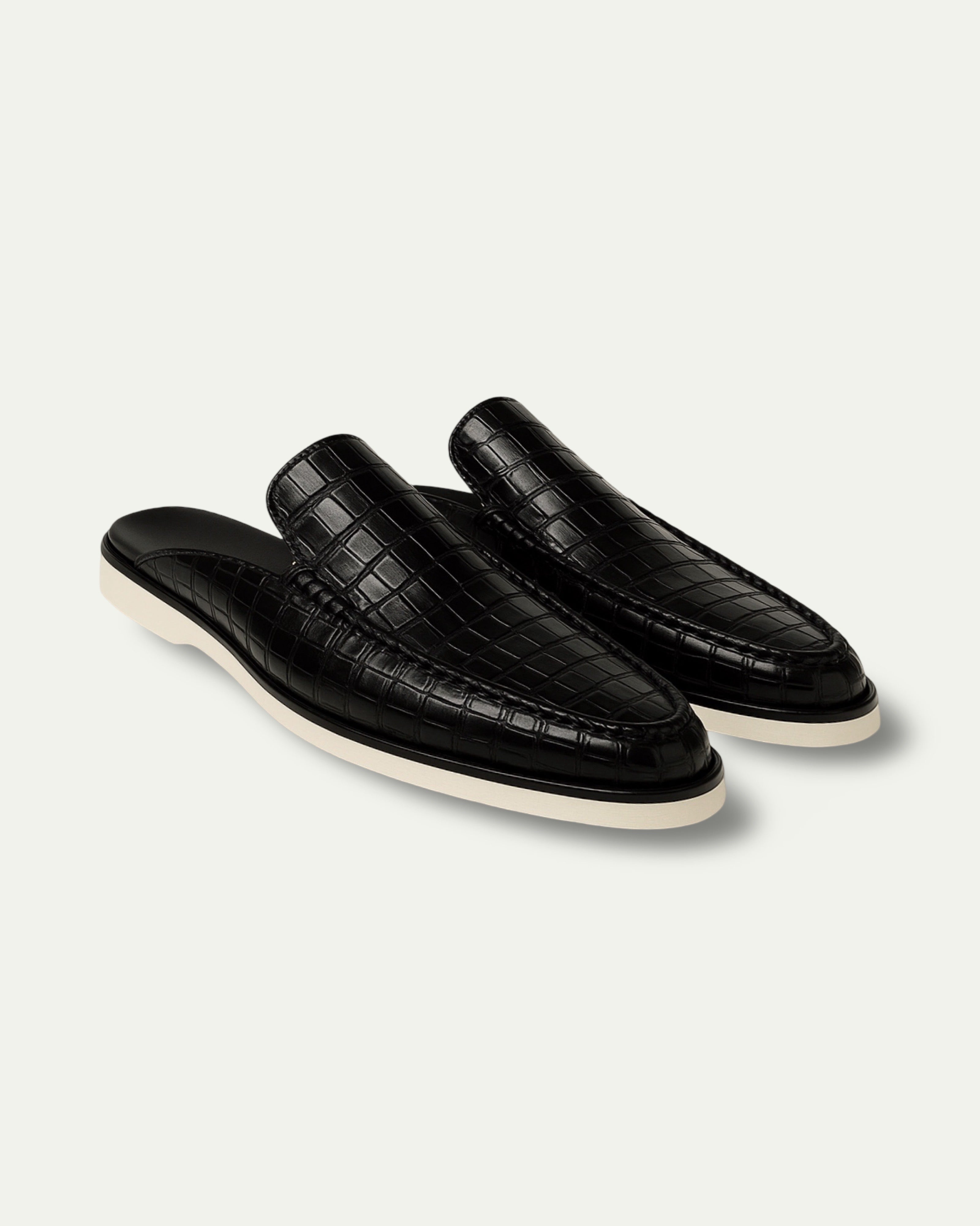 Custom-Made Crocodile Skin Slippers