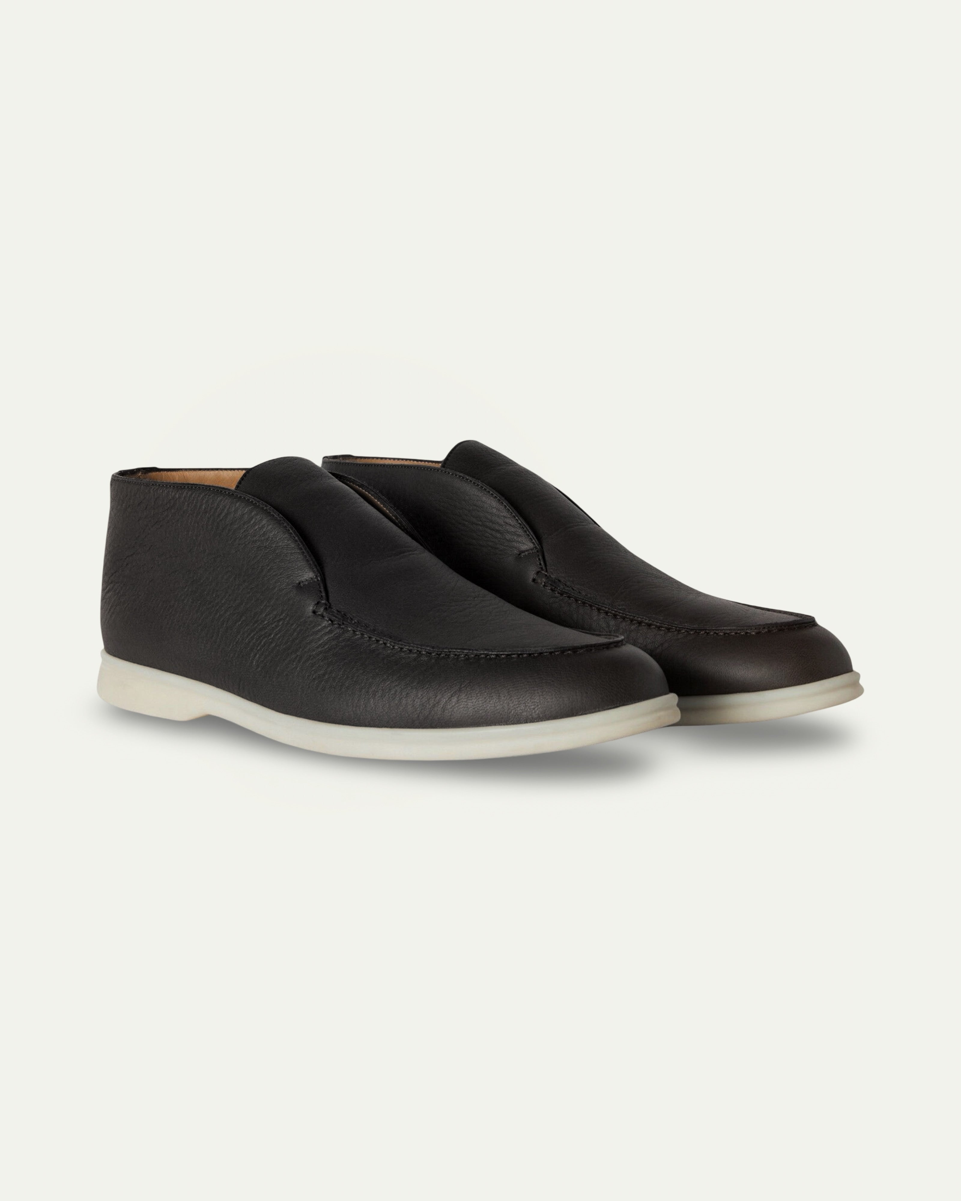 Rise Loafers Black Grain Leather