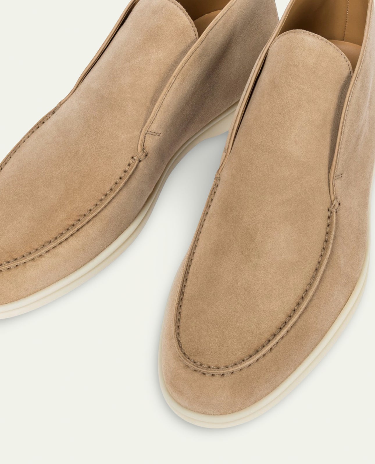 Rise Loafers Beige Suede
