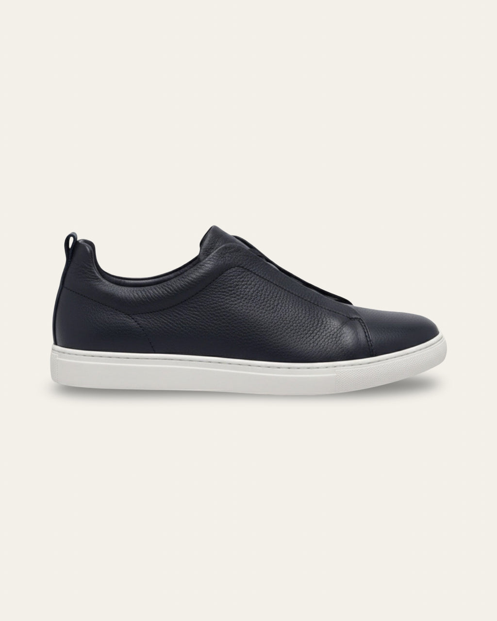 Valentier Genève — Signature Leather Sneaker Dark Blue Leather