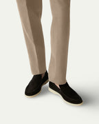 BLACK SUEDE LOAFERS