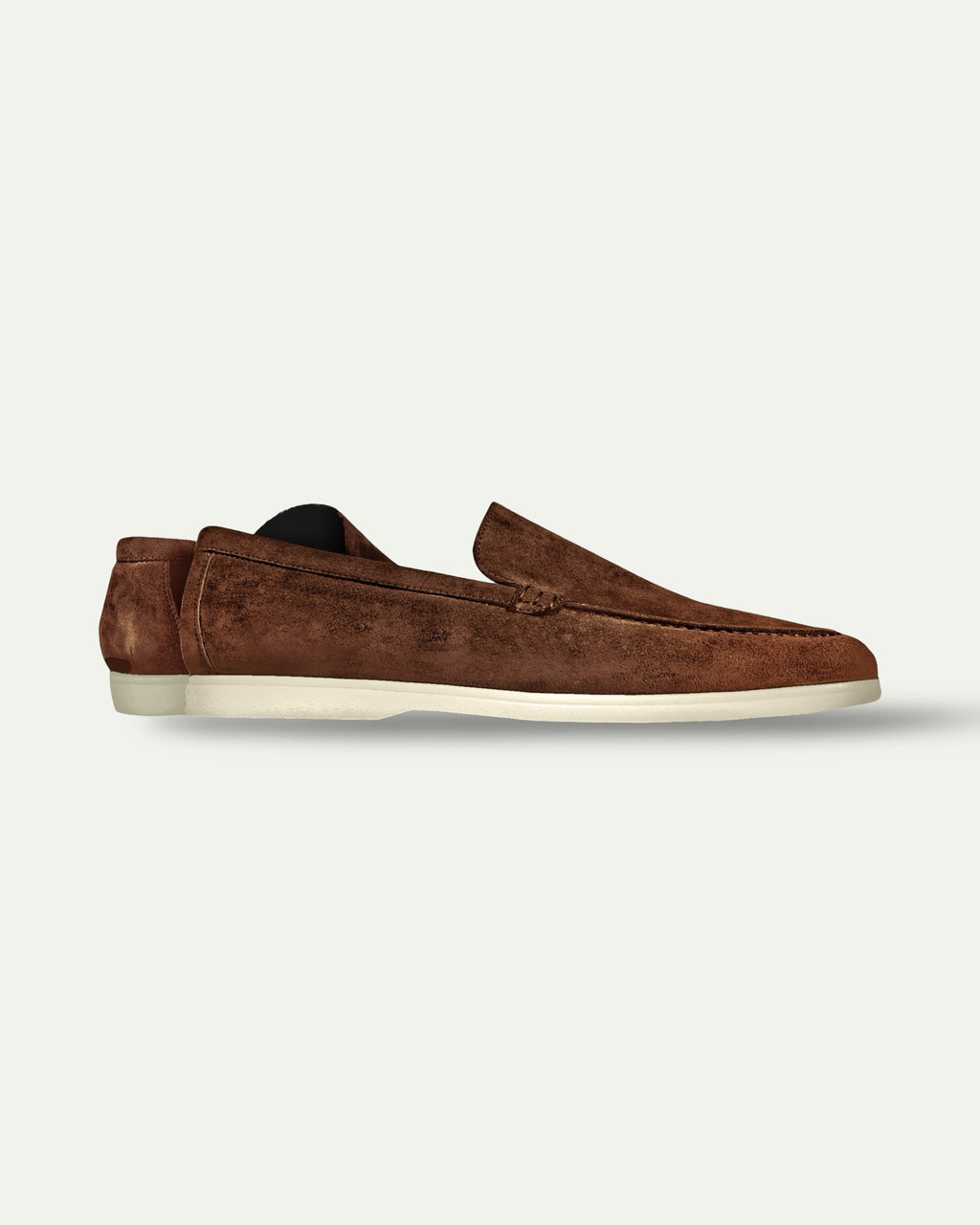 CHOCOLATE SUEDE LOAFERS