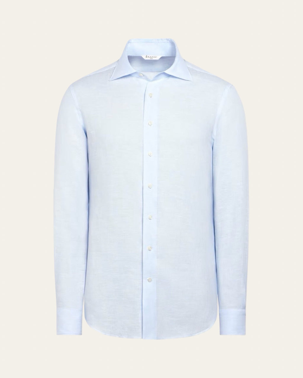 Linen Capri Blue Shirt — Shot 01