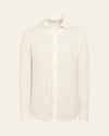 Linen Ivory Sand Shirt — Shot 01