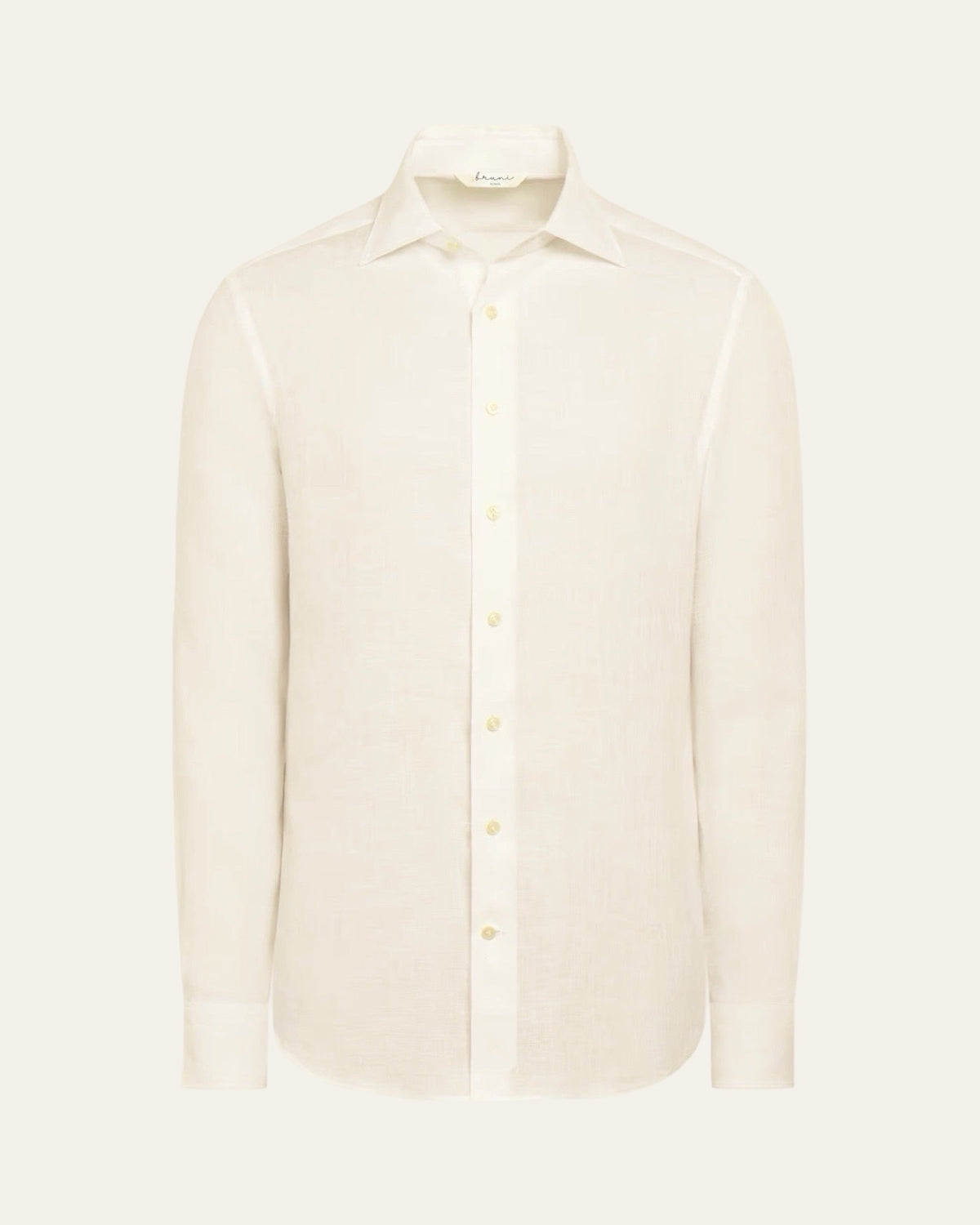 Linen Ivory Sand Shirt — Shot 01