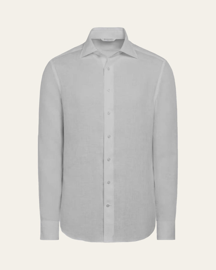 Linen Mist Grey Shirt — Shot 01