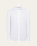 Linen Pure White Shirt — Shot 01