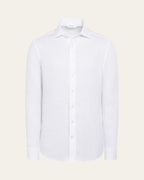 Linen Pure White Shirt — Shot 01