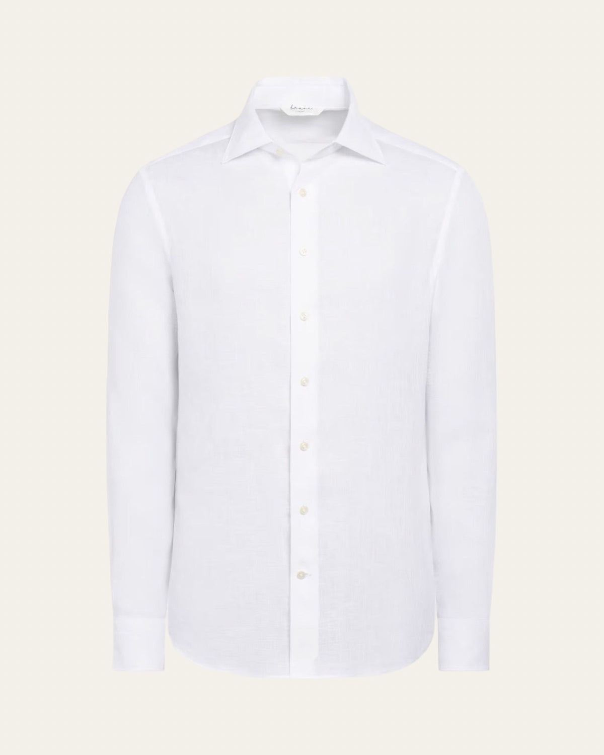 Linen Pure White Shirt — Shot 01