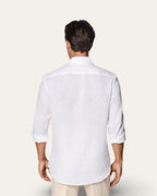 Linen Pure White Shirt — Shot 02