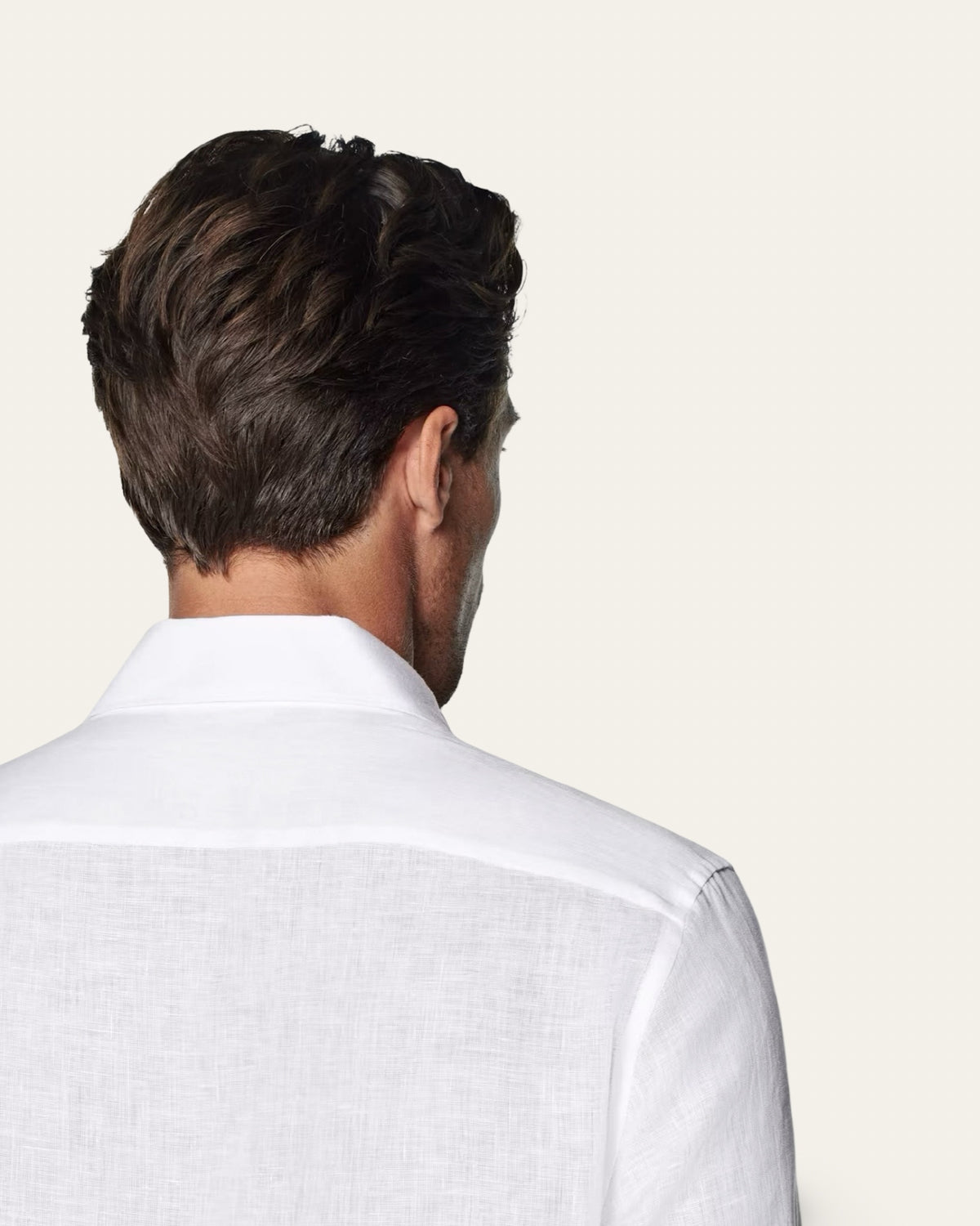 Linen Pure White Shirt — Shot 03