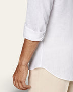 Linen Pure White Shirt — Shot 04