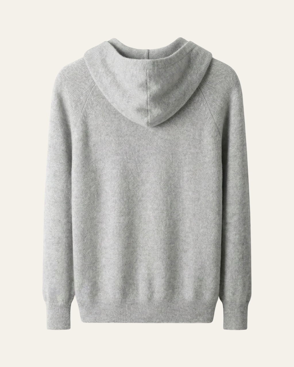 Merino Wool Zip Cardigan Grey — Shot 02