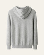Merino Wool Zip Cardigan Grey — Shot 02