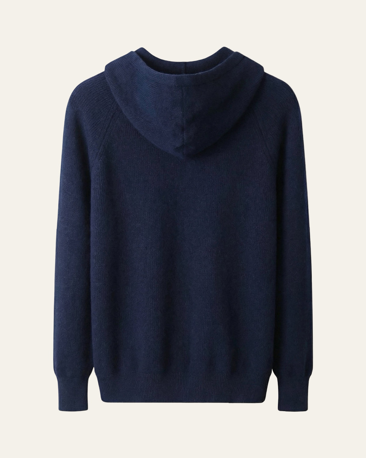 Merino Wool Zip Cardigan Navy — Shot 02