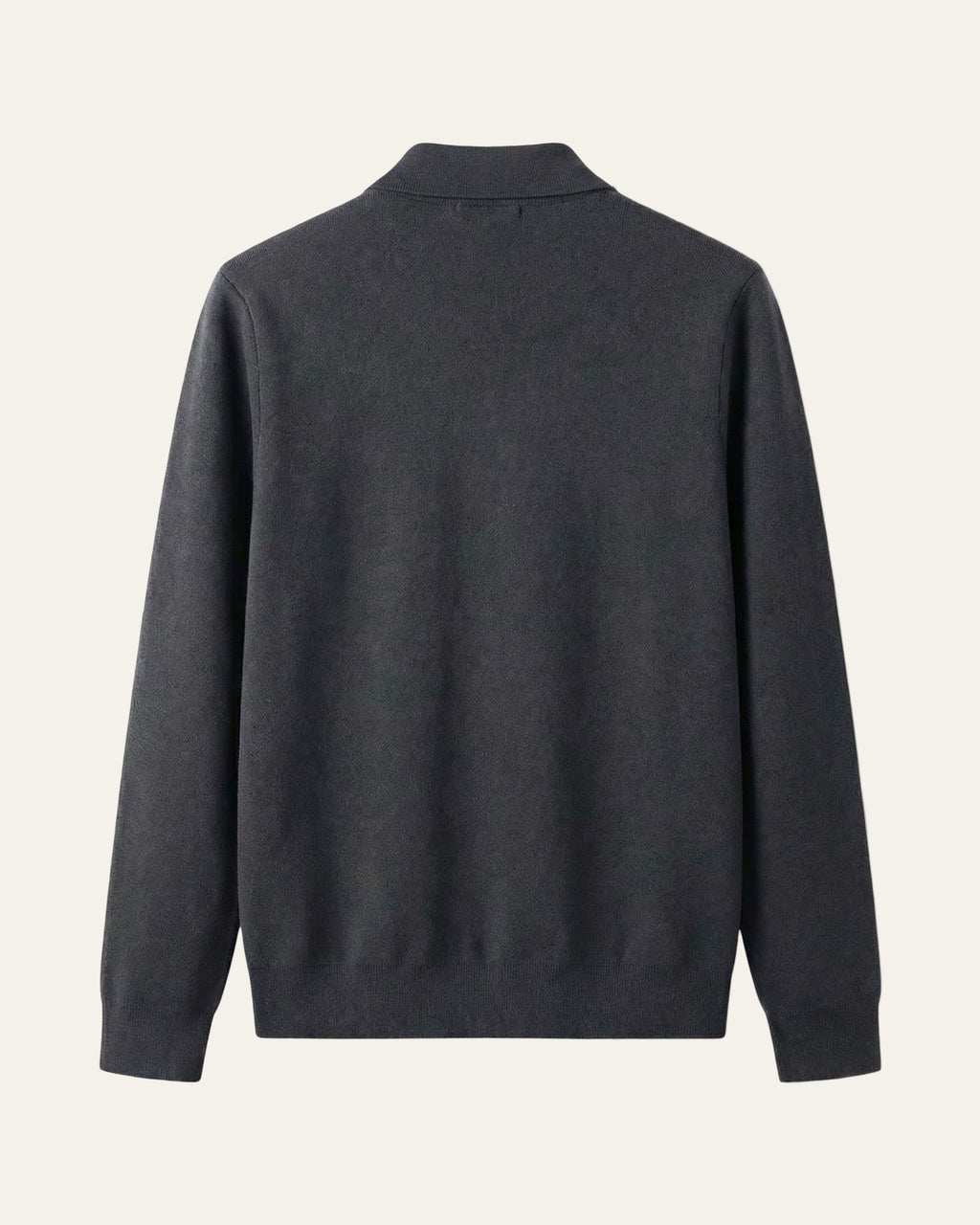 Merino Wool Zip Jacket Grey — Shot 02