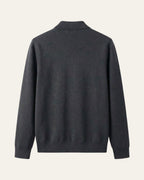 Merino Wool Zip Jacket Grey — Shot 02