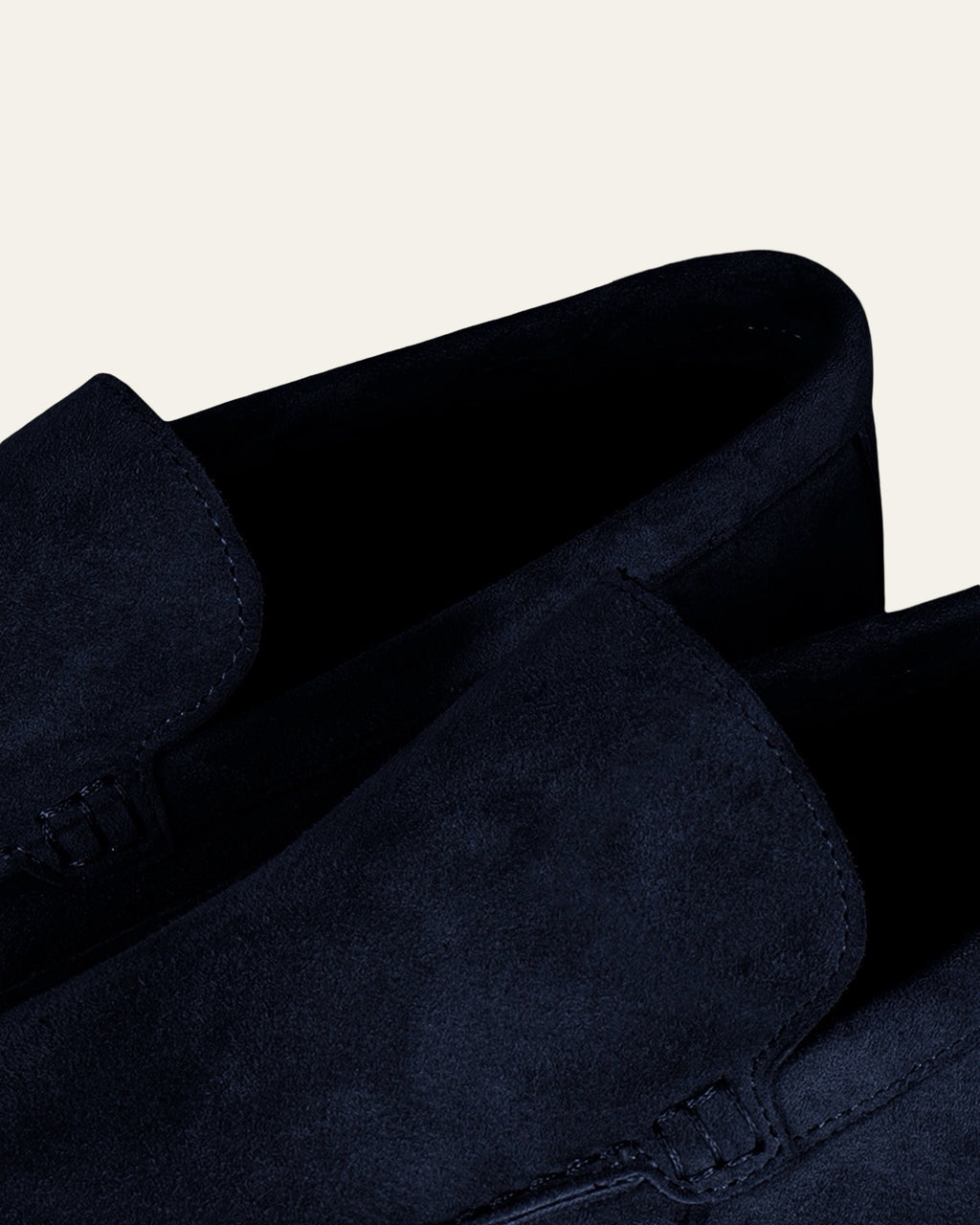 NAVY BLUE SUEDE LOAFERS — Shot 03