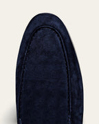 NAVY BLUE SUEDE LOAFERS — Shot 04