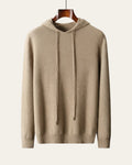 Pure Cashmere Hoodie Beige — Shot 01