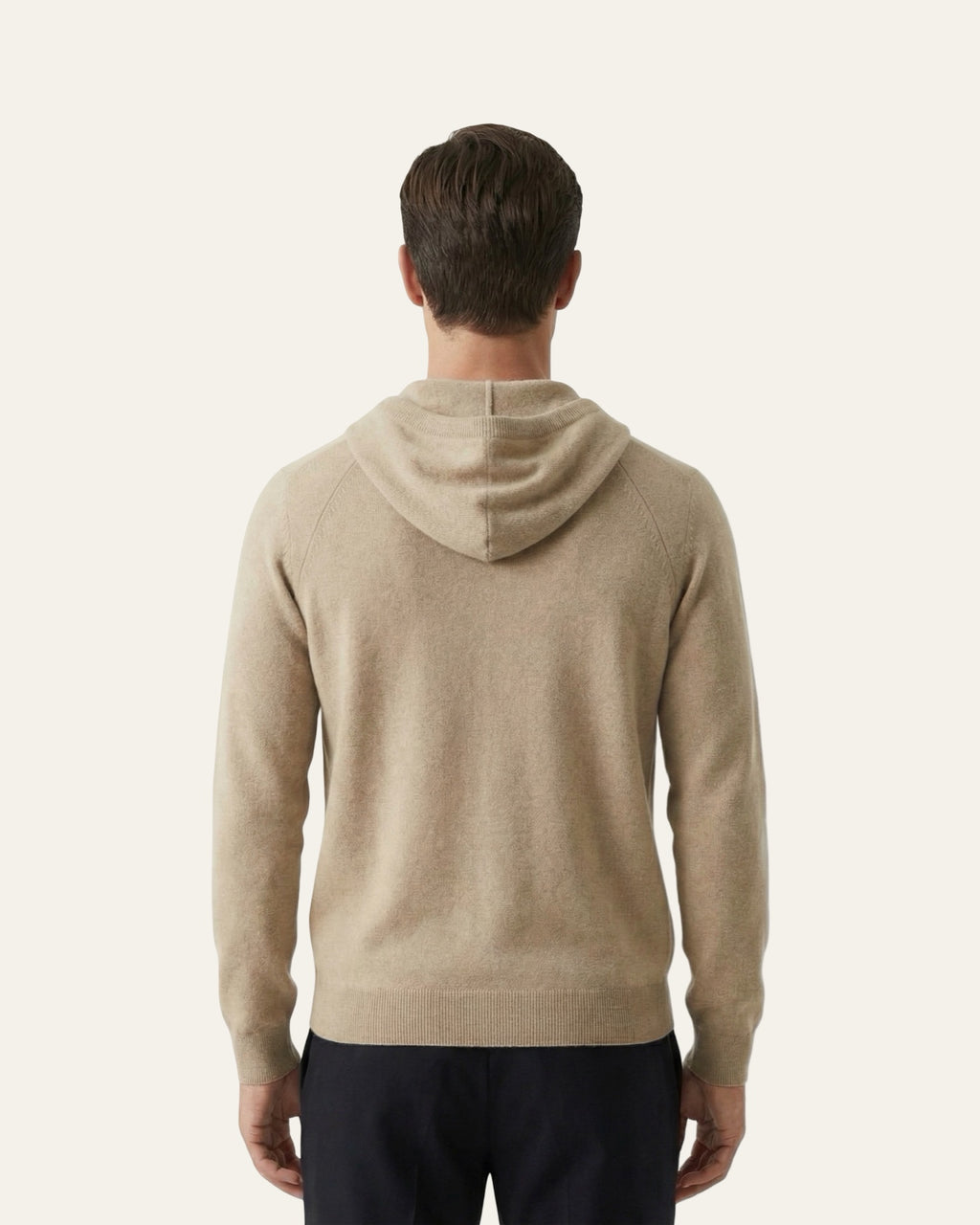 Pure Cashmere Hoodie Beige — Shot 05