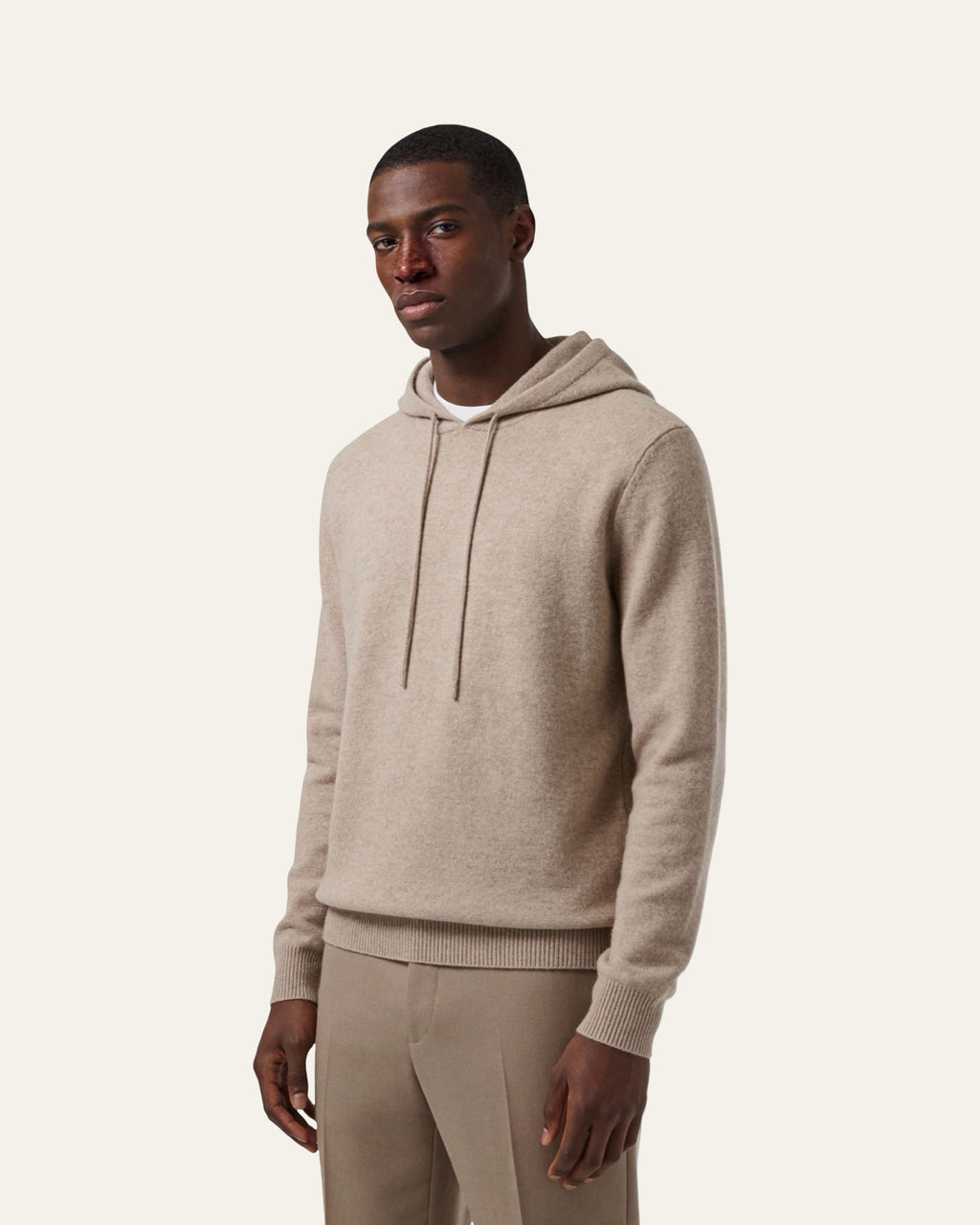 Pure Cashmere Hoodie Beige — Shot 06