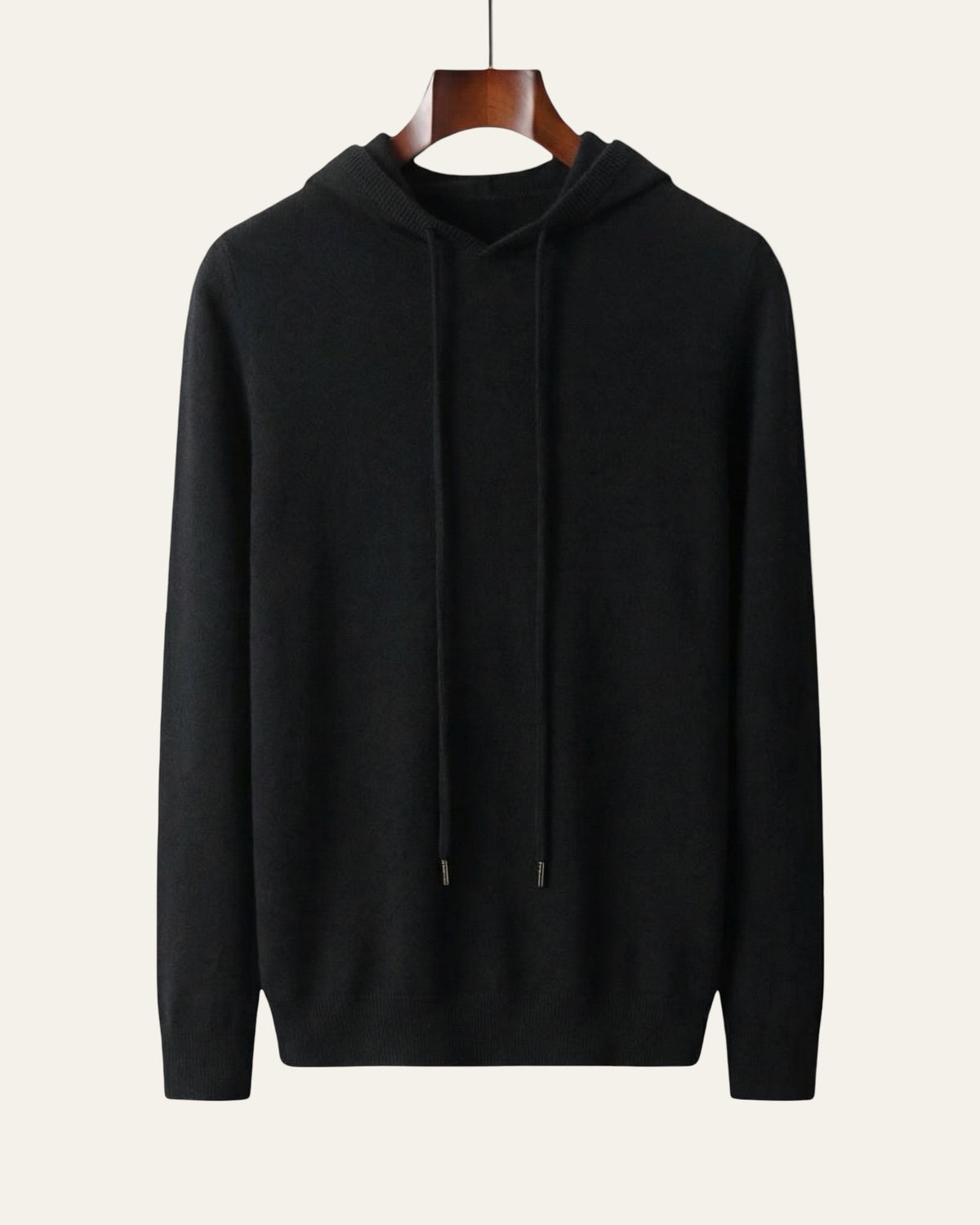 Pure Cashmere Hoodie Black — Shot 01
