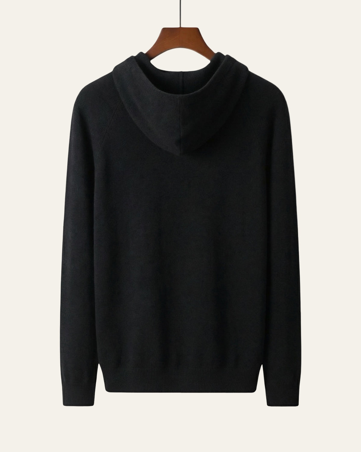 Pure Cashmere Hoodie Black — Shot 02