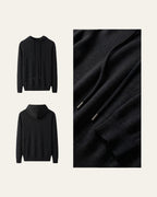 Pure Cashmere Hoodie Black — Shot 03