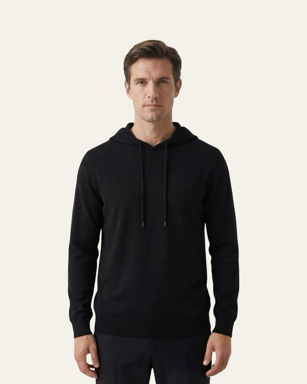 Pure Cashmere Hoodie Black — Shot 04