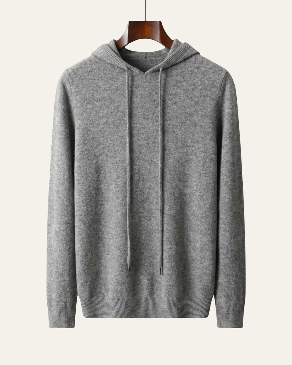 Pure Cashmere Hoodie Grey — Shot 01