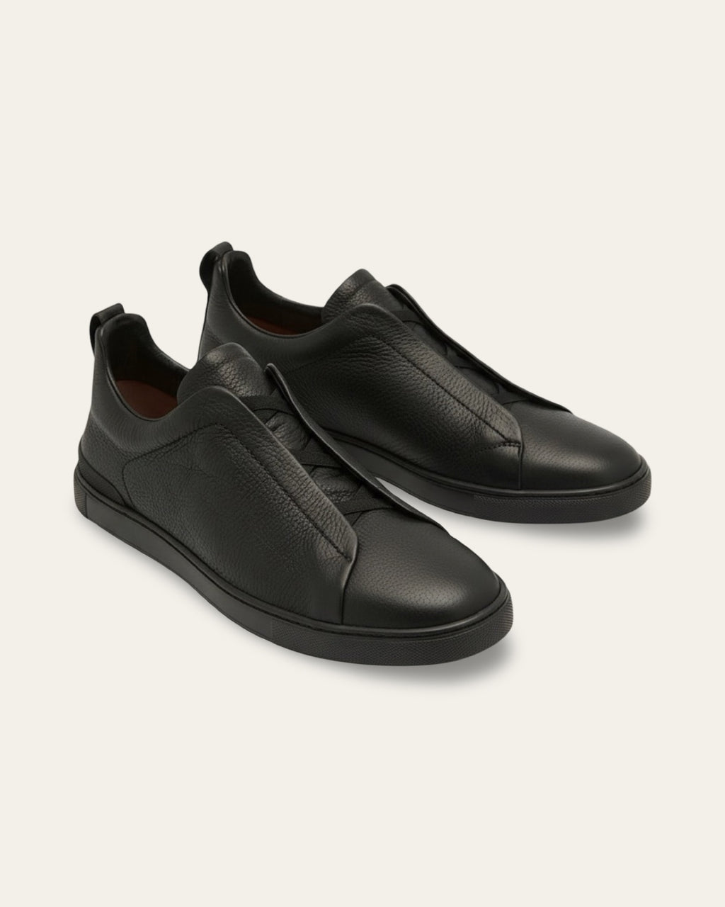 Valentier Genève — Signature Leather Sneaker Black