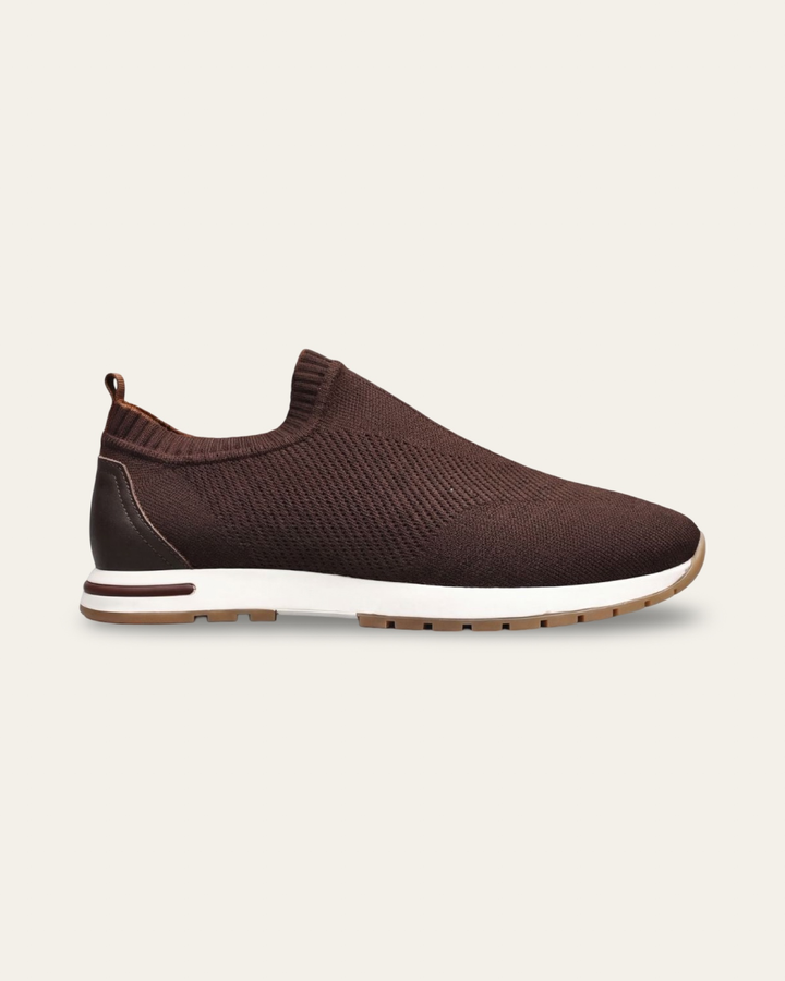 The Stride — Knit Sneaker Chocolate — Shot 01