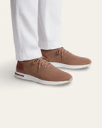 The Valerian — Laced Knit Sneakers Camel Brown — Shot 04
