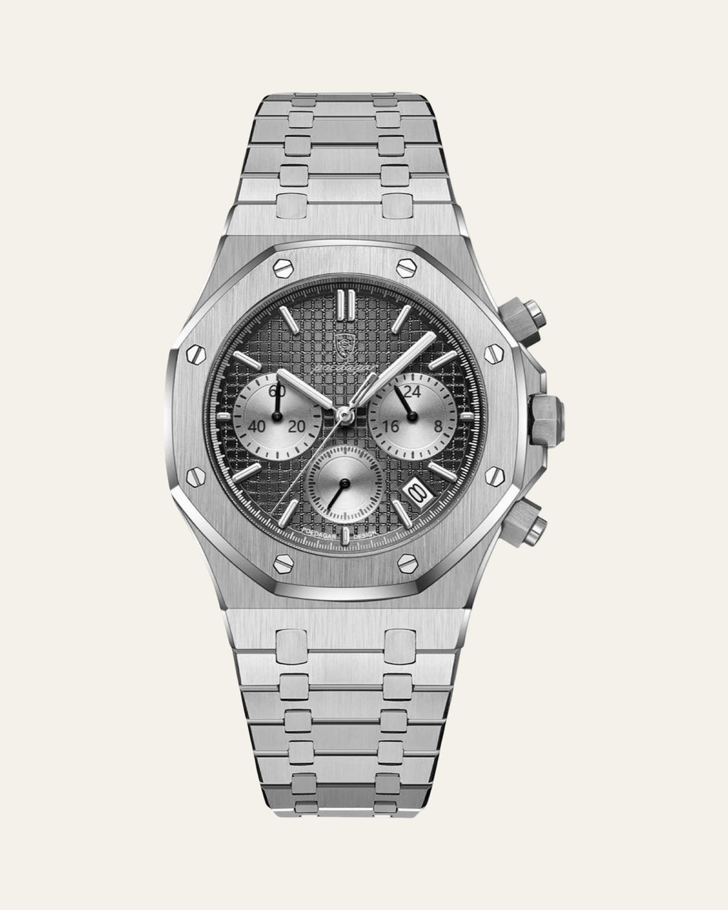 Valentier Genève Hexagon S2 Silver Black — Shot 01