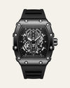 Valentier Genève Spectre S1 — Black Titanium Skeleton Tonneau Chronographe — Shot 01