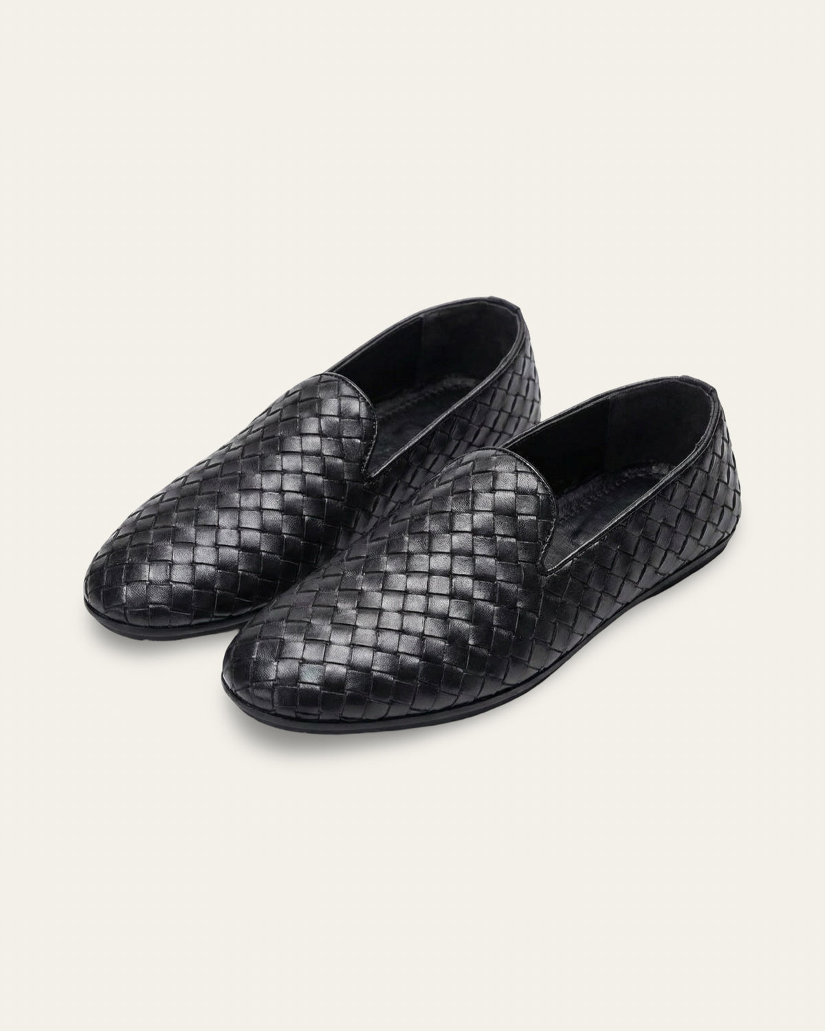 Woven Leather Slippers — Shot 02