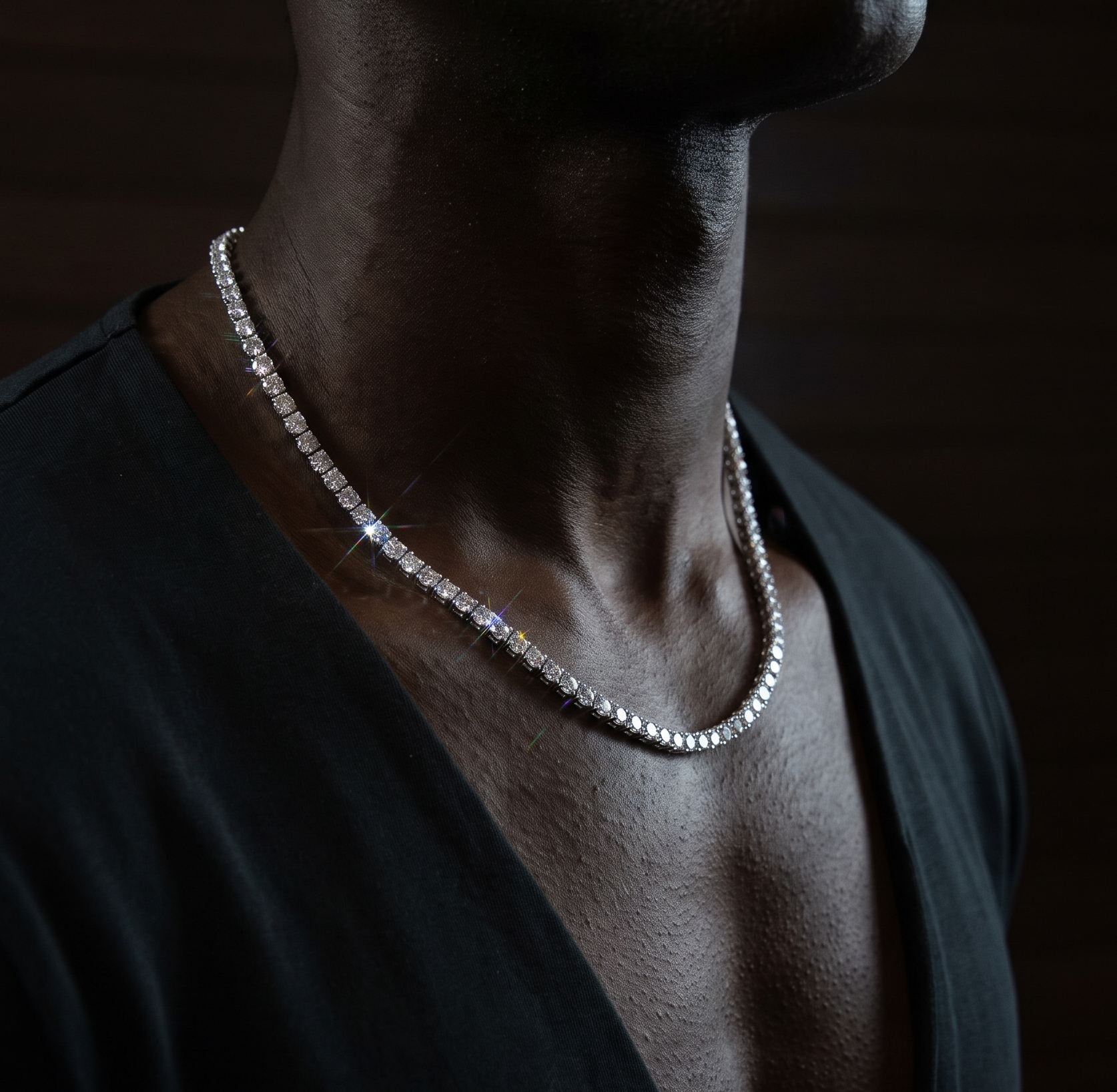 Éternelle VVS Moissanite Tennis Chain Unisex