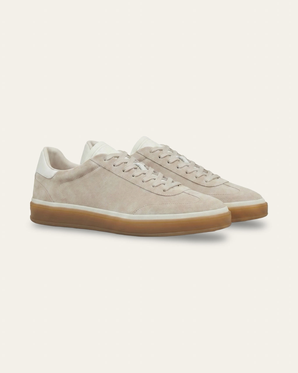 The Cannes Suede Sneaker in Beige