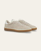The Cannes Suede Sneaker in Beige