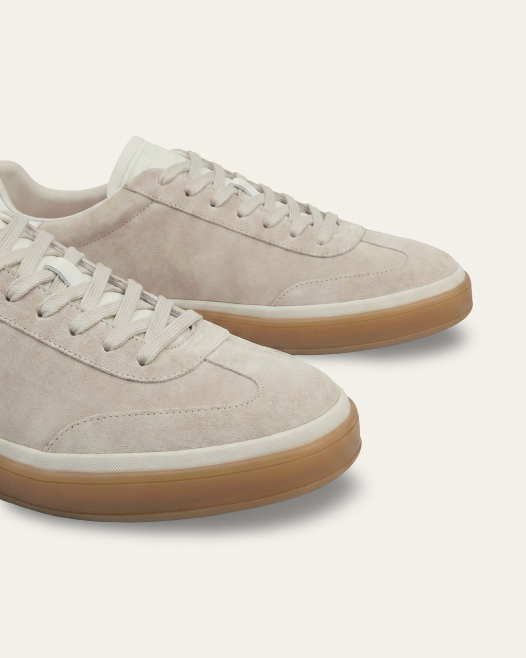 The Cannes Suede Sneaker in Beige