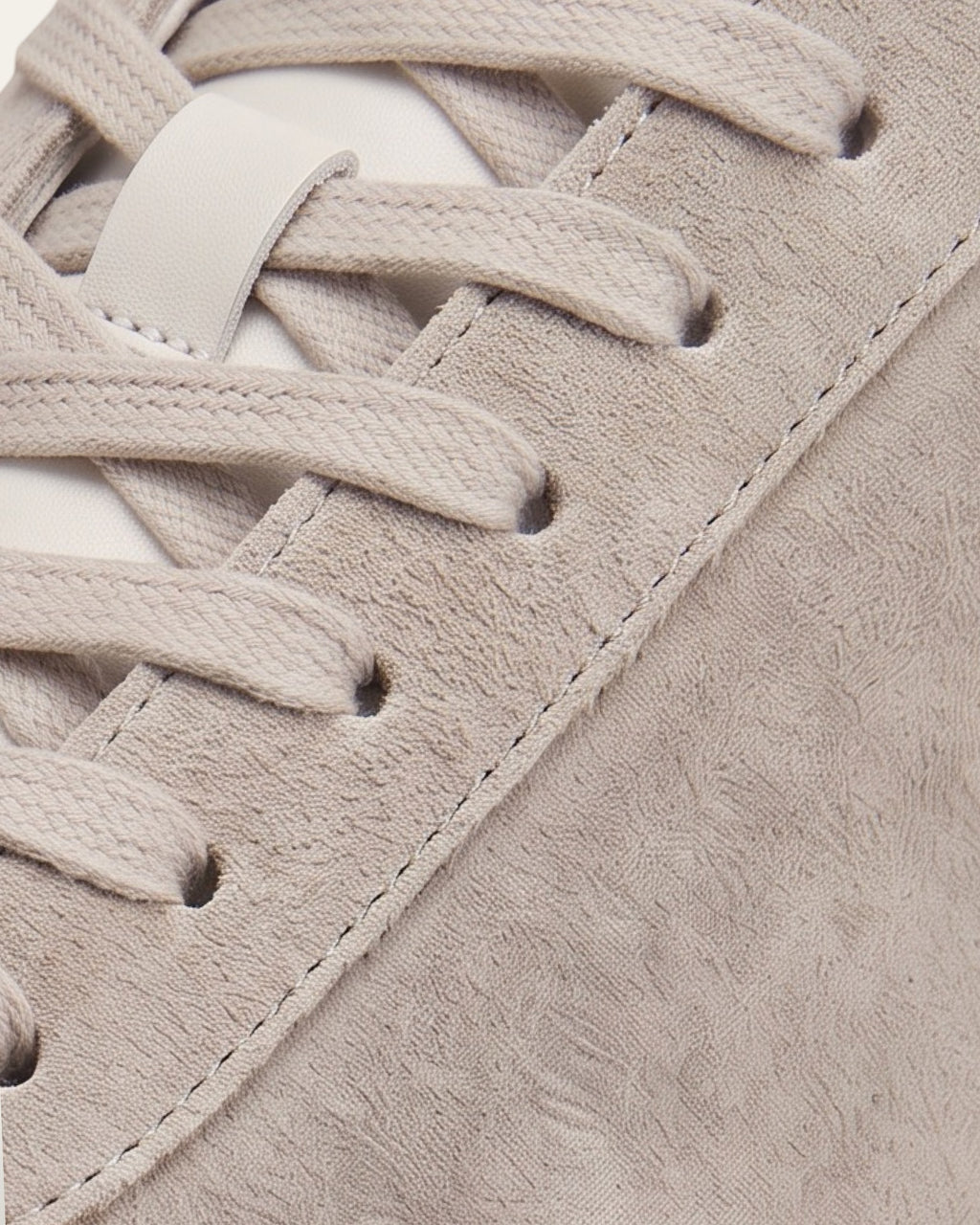 The Cannes Suede Sneaker in Beige